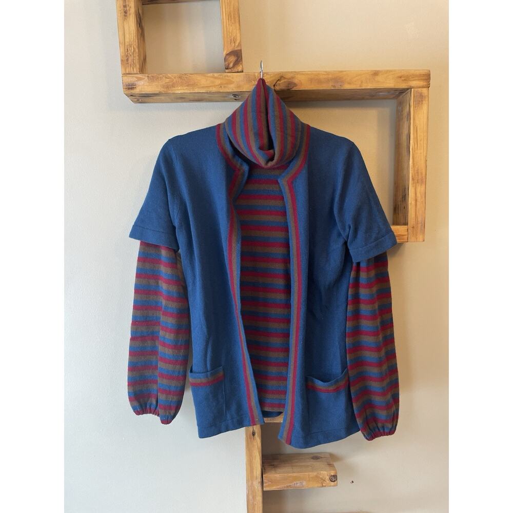 Pringle of Scotland Vintage Cashmere Turtleneck and Cardigan Set Size 34